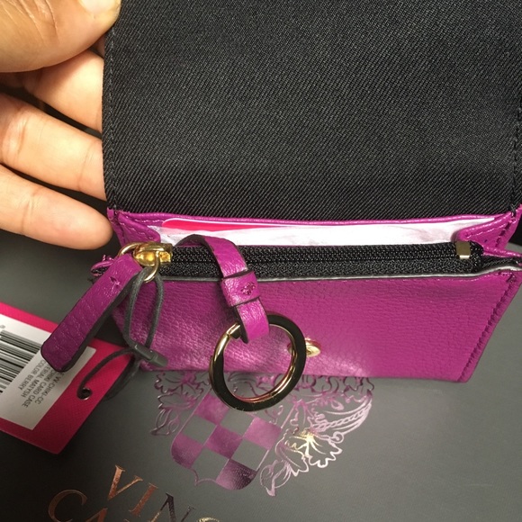 Vince Camuto berry color wallet w/ key fob - Picture 2 of 2